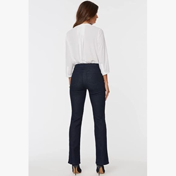 Nydj Dark Rinse Bootcut Jeans Size 2P - Picture 4 of 13